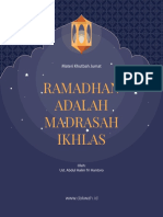 Materi Khutbah Jumat I Mei 2020 Ramadhan Adalah Madrasah Ikhlas Dakwah - Id