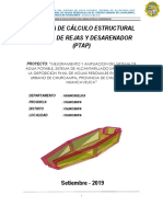 Memoria de Calculo Camara de Rejas y Desarenador Churcampa Ptap PDF