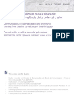 76 76 Comunicação, Mobilização Social e Cidadania: Aprendendo Com A Vigilância Cívica Do Terceiro Setor