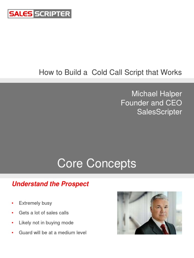 How To Build A Cold Call Script That Works: Michael Halper Founder and ...