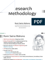 Research Methodology: Romi Satria Wahono