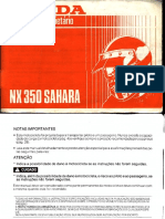 Honda NX 350 SAHARA Manual Propietario