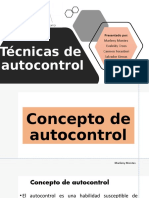 Tecnicas de Autocontrol Exp.