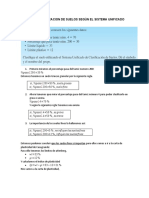 Ejercicio Clasificacion de Suelos Según El Sistema Unificado