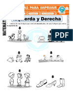 Ficha de Izquierda y Derecha para Segundo de Primaria