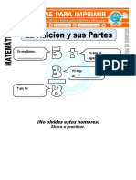 Ficha de Partes de La Suma para Segundo de Primaria