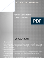 Desain Dan Struktur Organisasi (LISMA FENTI)