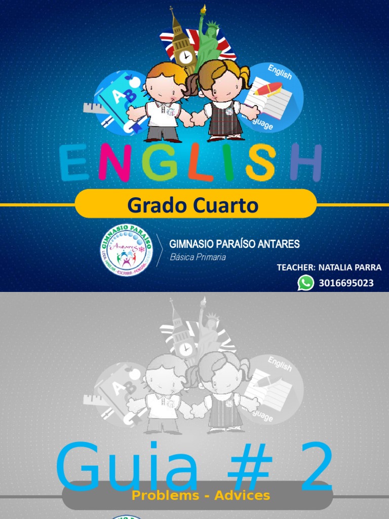 Guía de Aprendizaje Inglés 4° Grado | PDF | Educación primaria ...