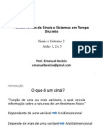 Aulas Iniciais - Sinais e SIstemas 2 - 2017-2 PDF