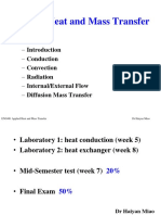 Applied Heat and Mass Transfer: - Outline