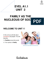 Students FINAL Unit 2 PLE - Family As The Nucleous of Society