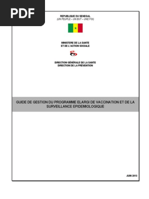 Pdf Telecharger Guide De Gestion Du Programme Elargi De Vaccination Et De La Gratuit Pdf Pdfprof Com