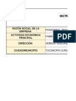 Matriz de Riesgo Panaderia Indrustrial