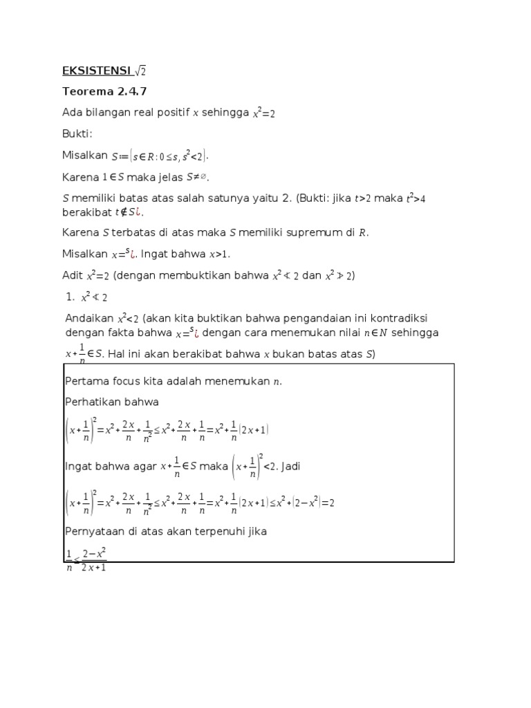 Eksistensi Akar 2 | PDF