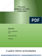 Cantidades de Obra