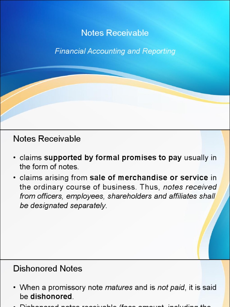 Journal Entries for Dishonored Notes | PDF | Present Value | Interest