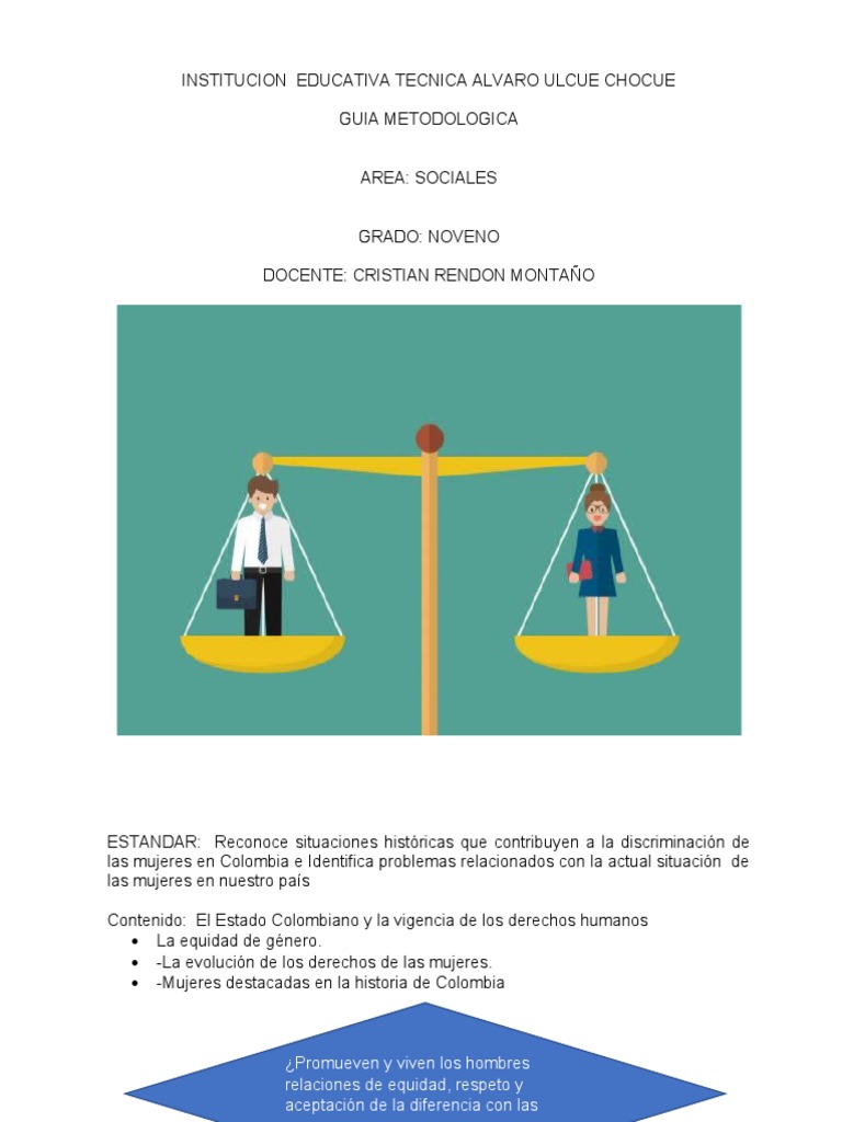 Equidad de Género y Derechos Humanos | PDF | Igualdad de género ...