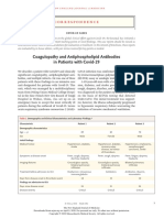 Coagulopatía y anticuerpos antifosfolipidicos en COVID19