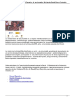 Caja de Herramientas Manual Operativo de Las Unidades Moviles de Salud Choco Colombia