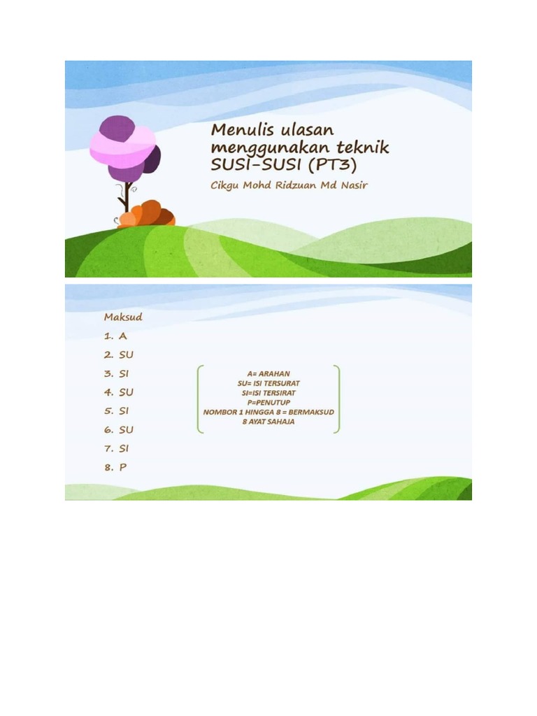 Teknik Susi Susi | PDF