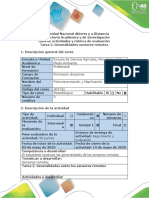 Act. 2 Guía de actividades y rúbrica de evaluación - Generalidades sensores remotos