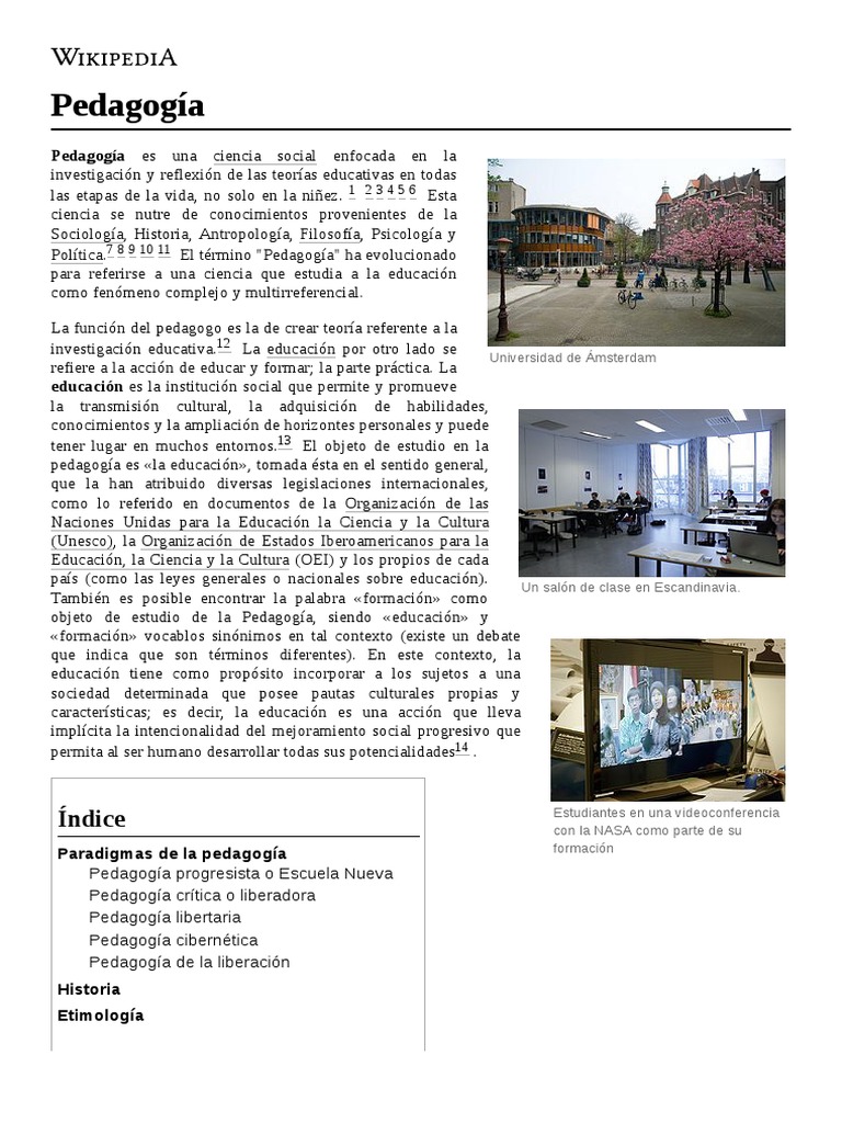 Pedagogía Pdf Pdf Teoría De La Educación Pedagogía