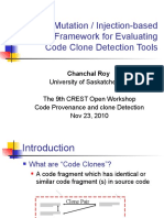A Mutation / Injection-Based Automatic Framework For Evaluating Code Clone Detection Tools