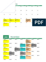 Calendario Académico Curso Diseño de Plantas 2019v2