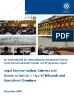 ICC and ICL Report Legal Representation Fairness and Access To Justice in Hybrid Tribunals and Specialised Chambers December 2018