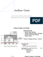 Struktur Garis: Garis Lurus: Rangka, Kolom-Balok Garis Lengkung: Busur, Pelengkung