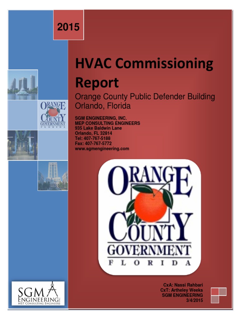 HVAC Commissioning Report PDF PDF Building Automation