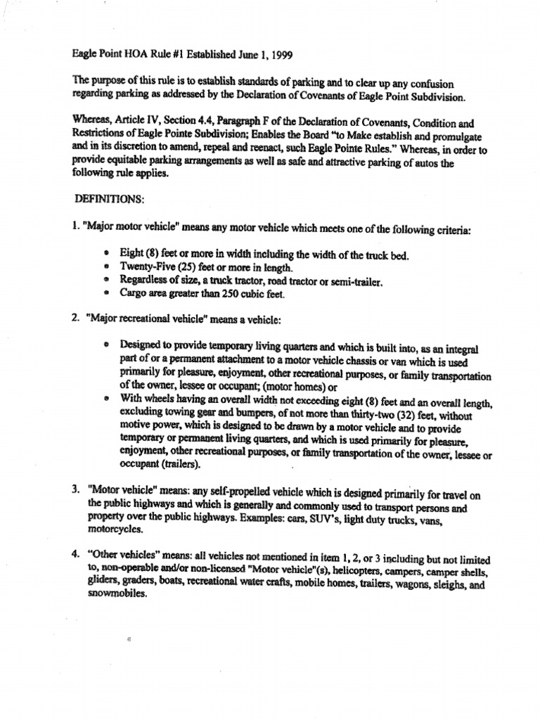 Eagle Point Hoa Rules PDF