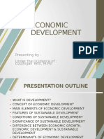 Economic Development: Presenting By: Under The Guidance Of: Dzulhijjah Yetti, M.PD