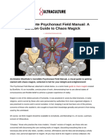 The Complete Psychonaut Field Manual A Cartoon Guide To Chaos Magick
