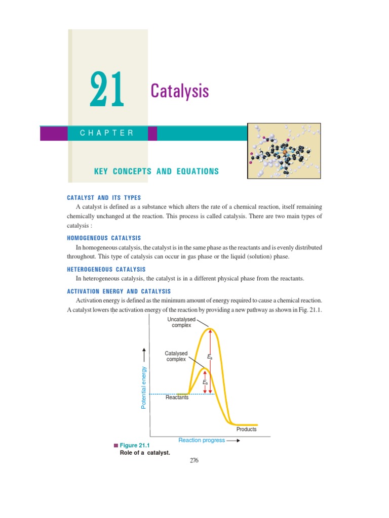Catalysis Pdf Pdf Adsorption Catalysis