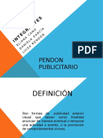 PENDON PUBLICITARIO
