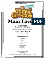 Main Theme - Full Score Animal Crossing: New Horizons