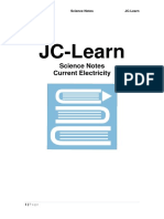 JC-Learn: Science Notes Current Electricity
