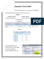 How to Perform Independent T-Test in SPSS