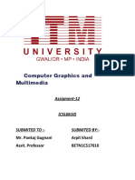 Computer Graphics and Multimedia: Assigment-12
