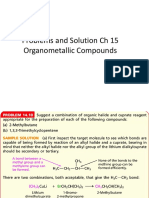 Homework Problems and solution for Ch 15 Organometallic compounds