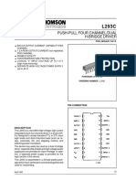 L293C Push-Pull Four Channel H-Bridge Driver