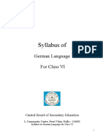 Cir02-2009-Class VI Syllabus in German Language