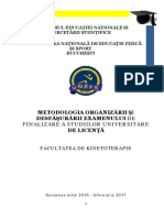 Metodologia Organizarii Si Desfasurarii Examenului de Finalizare Licenta KT 2016 PDF