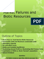 Market Failures and Biotic Resources