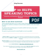 IELTS Speaking Success: 10 Topics