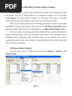 Interpretation Cluster Analysis