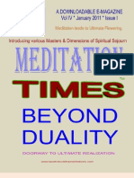 Meditation Times January 2011