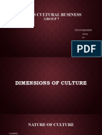 DIMENSIONS OF CULTURE Bus Presentation