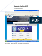 Guide To Register DSC: Login To The Website With Your User Id and Password